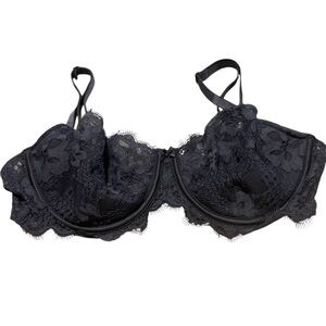 Blue Victoria’s Secret push-up without padding bra 36D